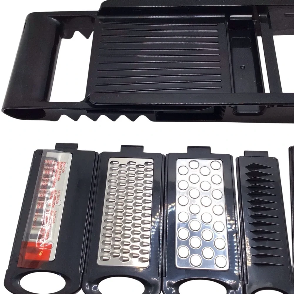 Simposh Mandolin Compact Multi Box 5 Blade Grater Slicer Shredder-Incomplete Set